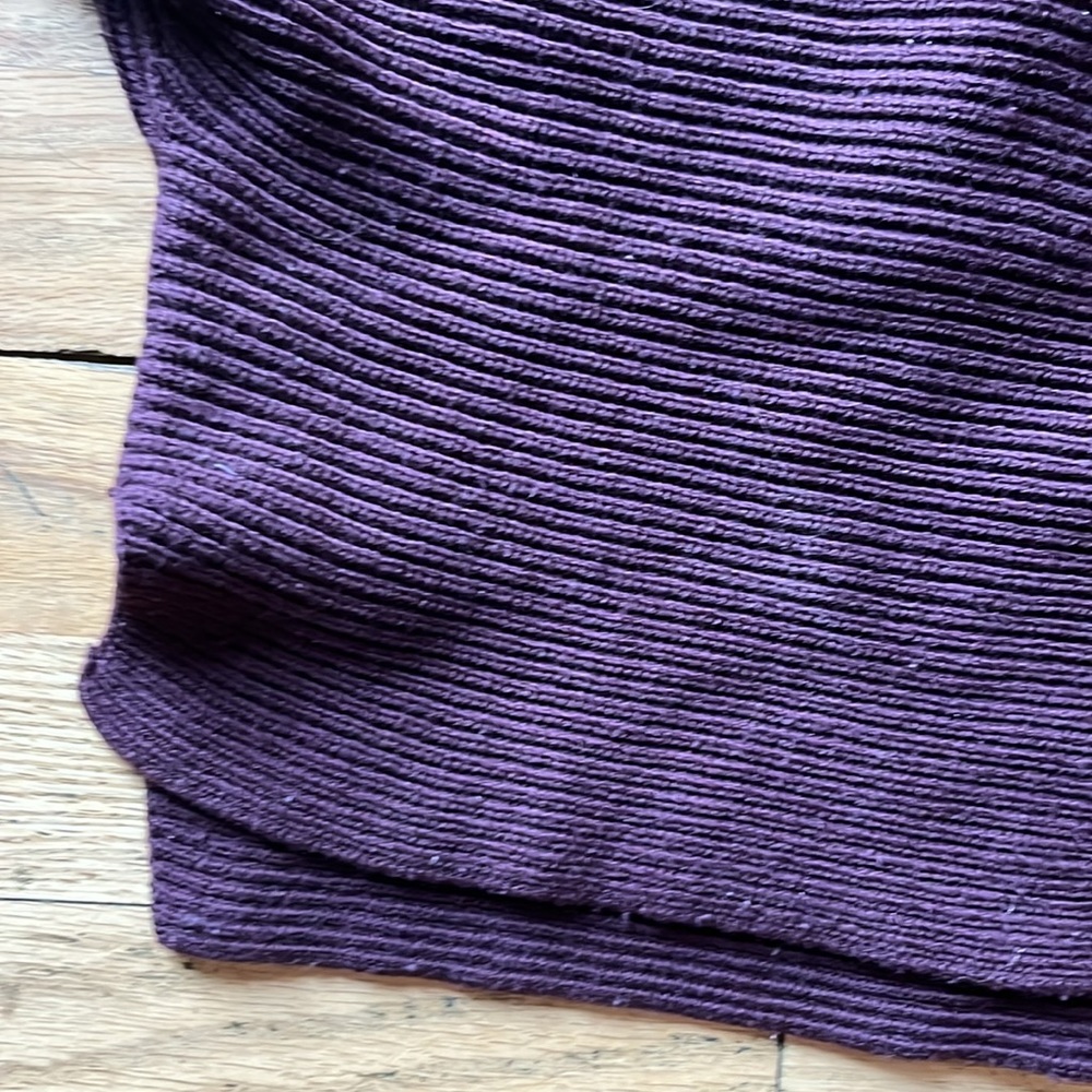 Aritzia Wilfred Bourassa Maroon Ribbed Sweater View 3